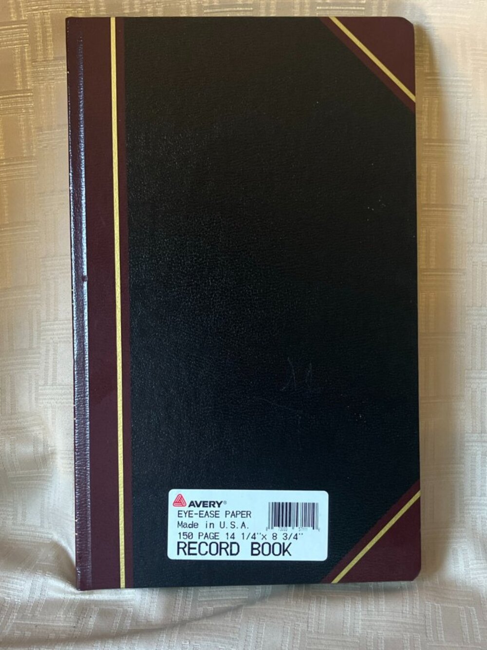 Avery National Record Book 57-111 Account Book Hardcover 160 Numbered Lined Pgs